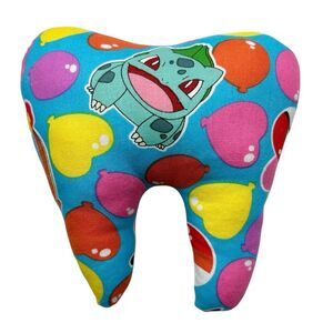 Tooth Fairy Pillow Hand Crafted - Pokémon Squirtel Charizard